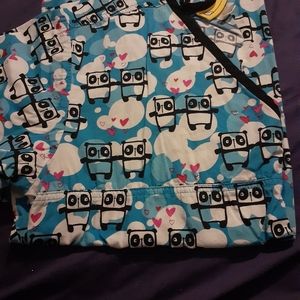Panda scrub top